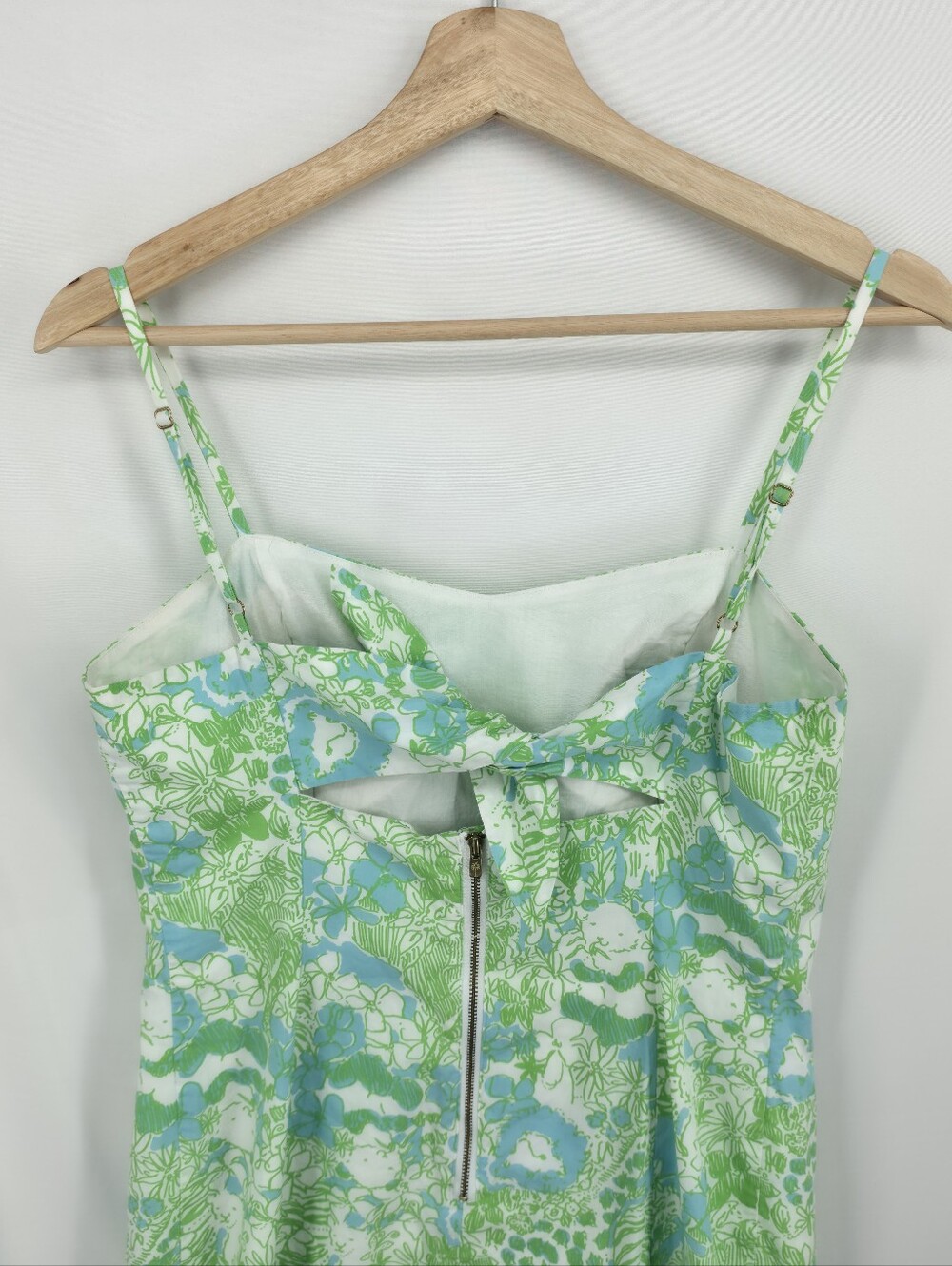 Lilly Pulitzer Green and Blue Floral Mini Dress - Picture 8 of 14